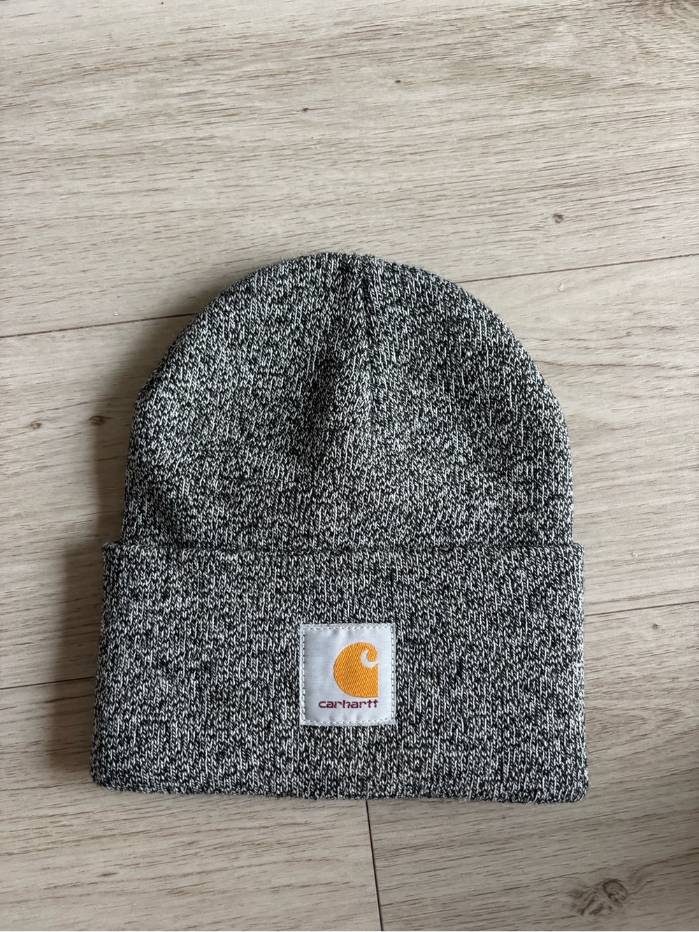 Carhartt Marbled Black and White Knit Beanie
